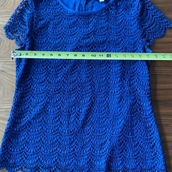 Banana Republic Royal Blue Short Sleeve Top - Picture 5 of 10